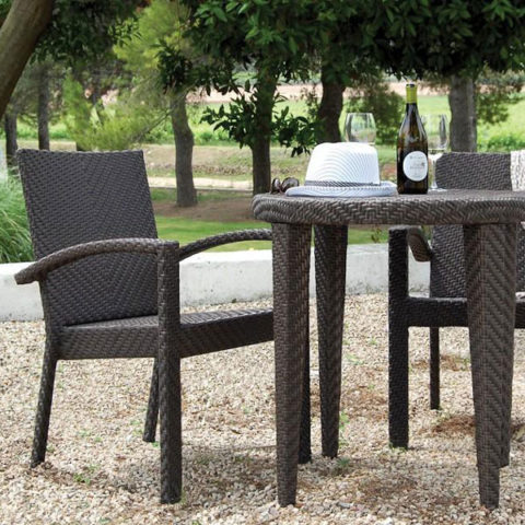 Lido Stacking Dining Chairs in Chestnut