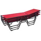 stacked Country Club chaise lounge in red