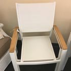 Resort white dining chair